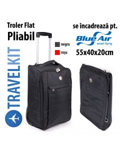 Troler Pliabil - Bagaj de mana pt. Blue Air 55x40x20