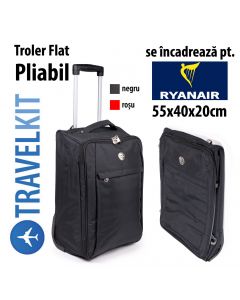 Troler Pliabil bagaj de mana ryanair 55x40x20 cm