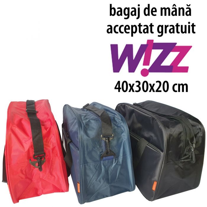 Geanta 40x30x20 cm Wizz Air disponibila in 3 culori