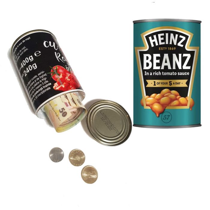 Cutie valori secretă conservă fasole "Heinz Beanz"
