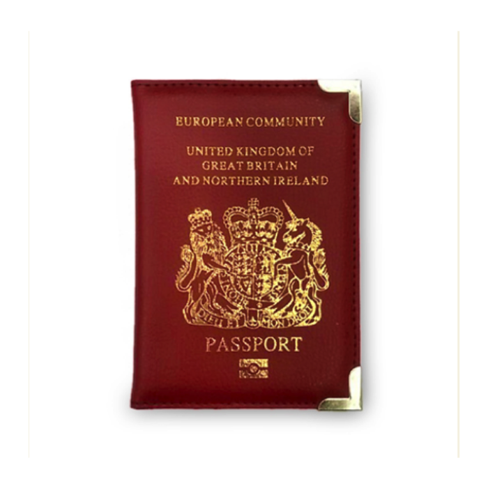 Husă protecție Pașaport Marea Britanie grena